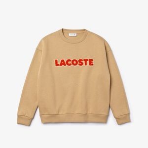 Women's Crew Neck Embroidered Fleece Sweatshirt